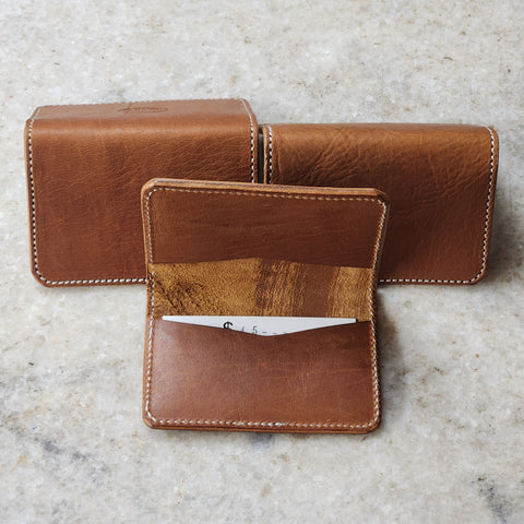 Business Card Holder (Light Brown Veg-Tan)