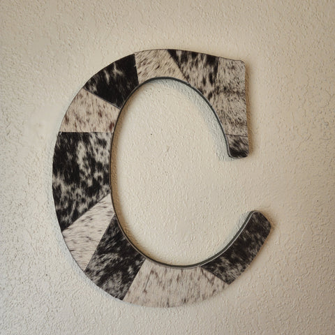 Cowhide Wall Letters (Set of 3)