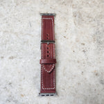 Apple Watch Band (Burgundy Bridle 42MM M/L)