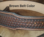 Traditional Basket Weave Belt w/ Name