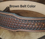 Arrowhead Basket Weave Belt w/ Initials