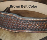 Arrowhead Basket Weave Belt w/ Name