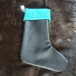 Black and Turquoise Stocking