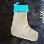 Sand and Turquoise Stocking