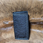 Roper Wallet (Black Ostrich)