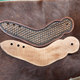 Spur Straps (Dove Wing Basket Weave)