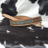 Traditional Basket Weave Belt w/ Name